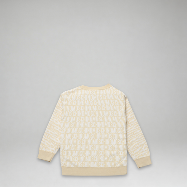 Moschino Kids Jacquard Monogram Crewneck Sweatshirt