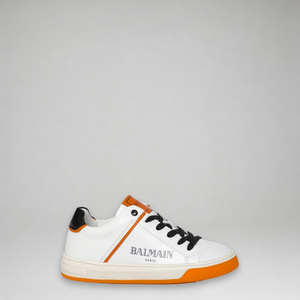 Balmain Kids Contrast Sole Logo Sneakers
