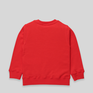Moschino Kids Square Text Logo Crewneck Sweatshirt