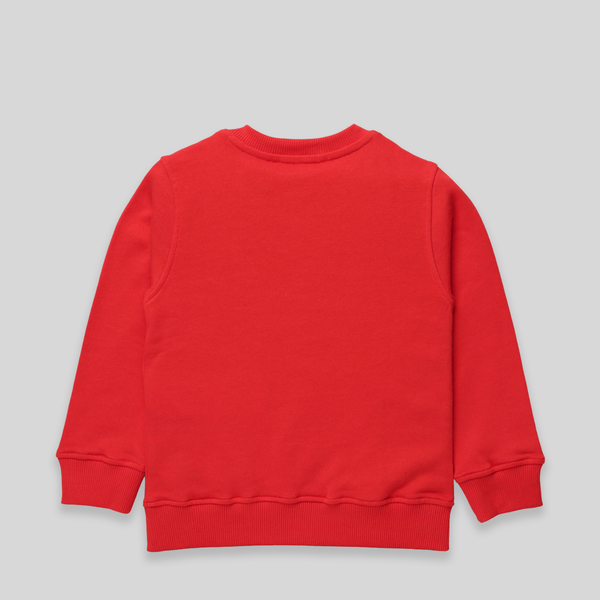 Moschino Kids Square Text Logo Crewneck Sweatshirt