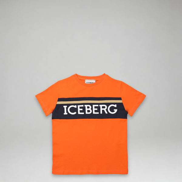 Iceberg Kids Contrast Panel Logo T-Shirt