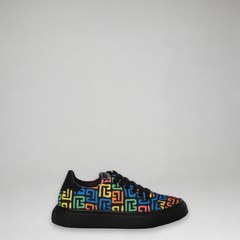 Balmain Kids Monogram Logo Sneakers