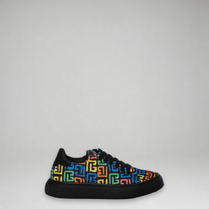 Balmain Kids Monogram Logo Sneakers