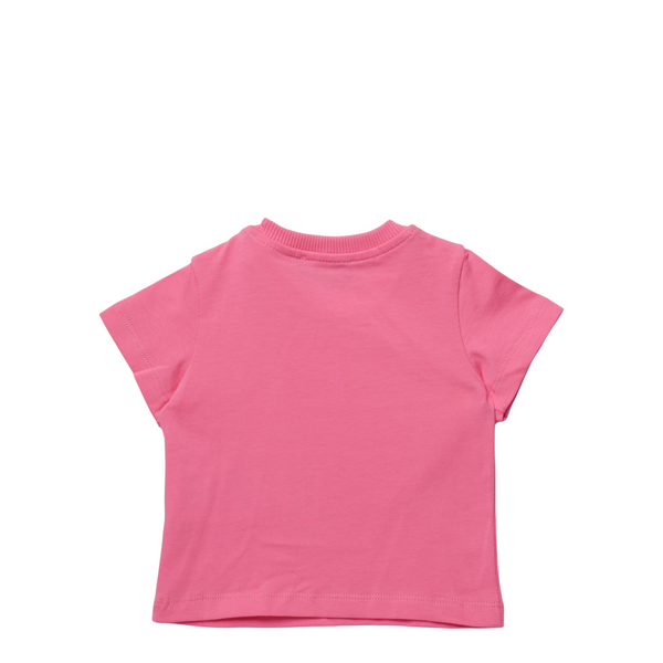 Pink t-shirt on a white background