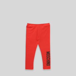 Moschino Kids Toddler's Big Logo Leggings