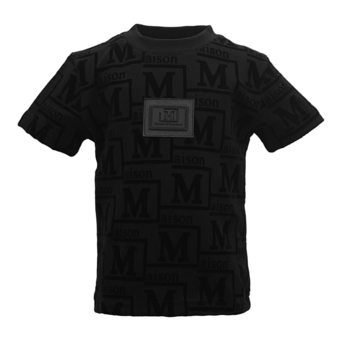 MDB Couture Kid's Monogram Woven T-Shirt - Neutral