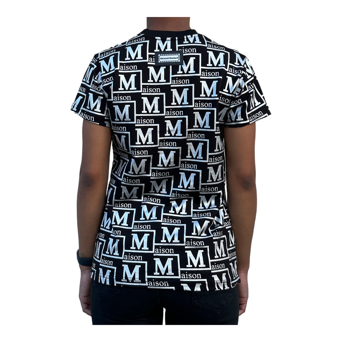 MDB Couture Women's Metallic Monogram T-Shirt - Metallic