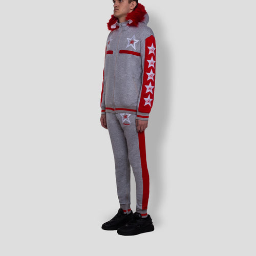 MDB Clearance Men's M-Star Fur Hooded Fleece Sweatsuit