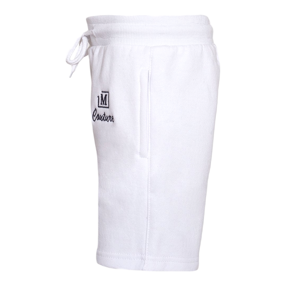 MDB Couture Kid's Chenille Fleece Shorts - White