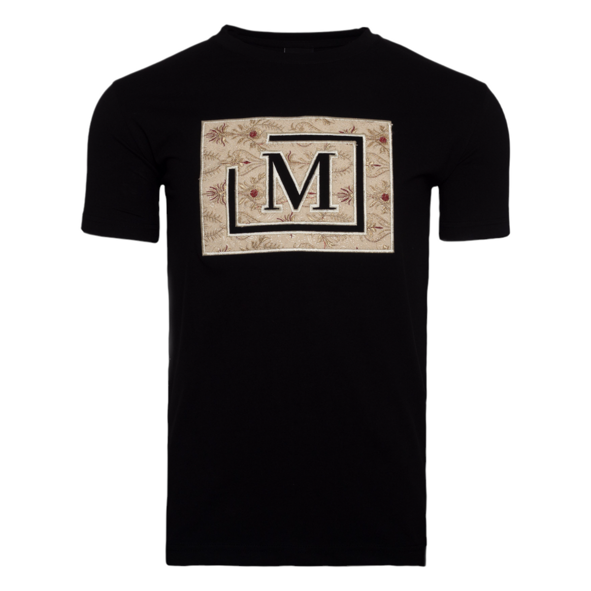 MDB Brand Men's Tapestry Logo T-Shirt - Black w/ Light Tapestry