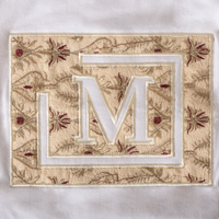 MDB Brand Men's Tapestry Logo T-Shirt - White w/ Light Tapestry