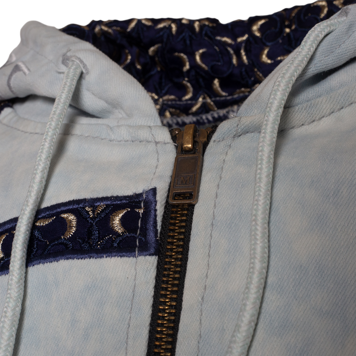 MDB Brand Men's Tapestry Denim Hooded Jacket – Maison dé Bouchard