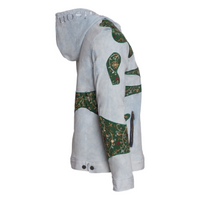 MDB Brand Men's Tapestry Denim Hooded Jacket