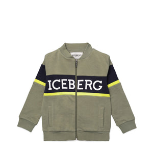 Iceberg Kids Toddler's Full-Zip Panel Logo Fleece Track Jacket