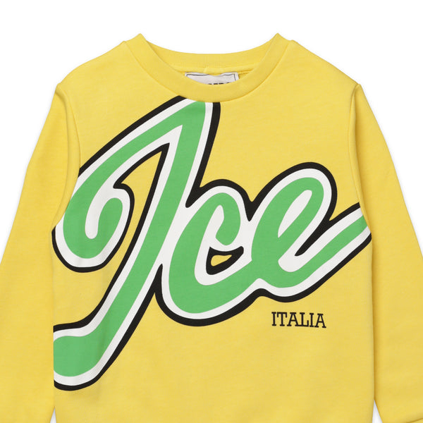 Iceberg Kids Toddler's Script Logo Crewneck Sweatshirt