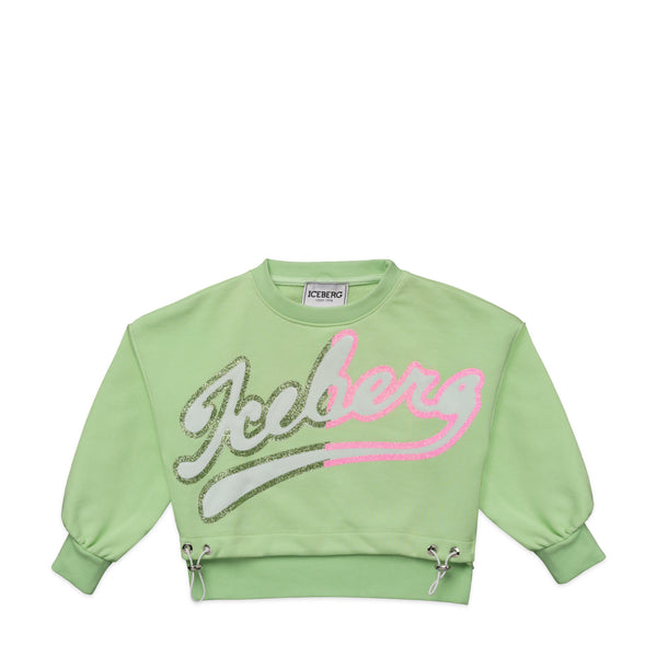 Iceberg Kid's Cropped Crewneck Sweatshirt