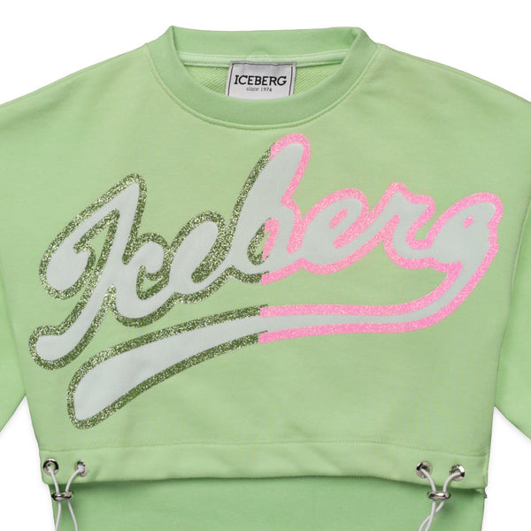 Iceberg Kid's Cropped Crewneck Sweatshirt