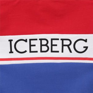Iceberg Kids Color Block Logo Hoodie Sweatshirt