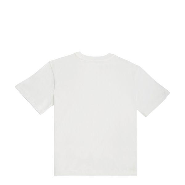 Lanvin Kids Raised Flocked Logo Short Sleeve T-Shirt