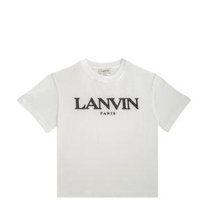 Lanvin Kids Zig-Zag Embroidered Logo T-Shirt