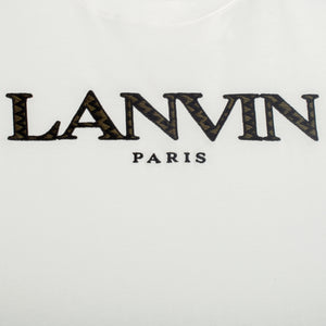 Lanvin Kids Zig-Zag Embroidered Logo T-Shirt