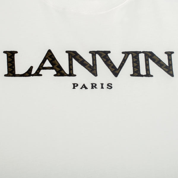Lanvin Kids Zig-Zag Embroidered Logo T-Shirt