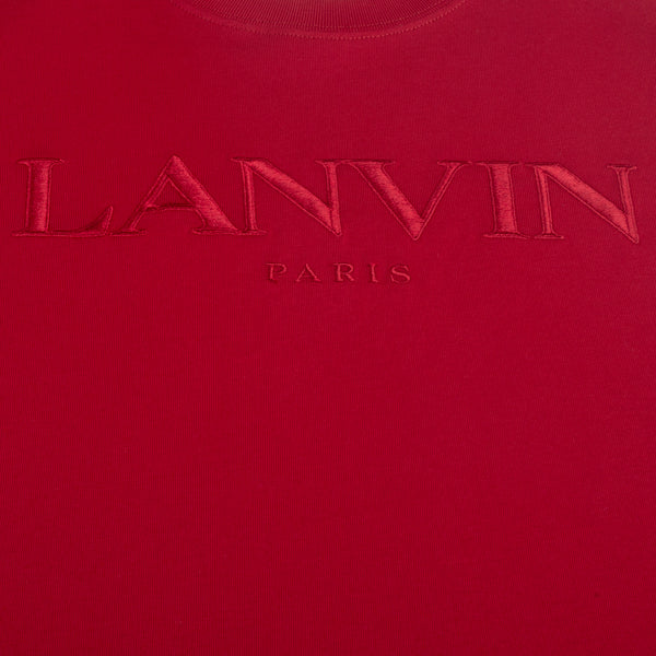 Lanvin Kids Classic Embroidered Logo Short Sleeve T-Shirt