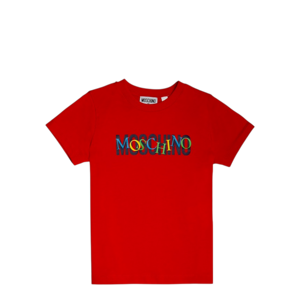 Moschino Kids Multicolor Double Logo T-Shirt