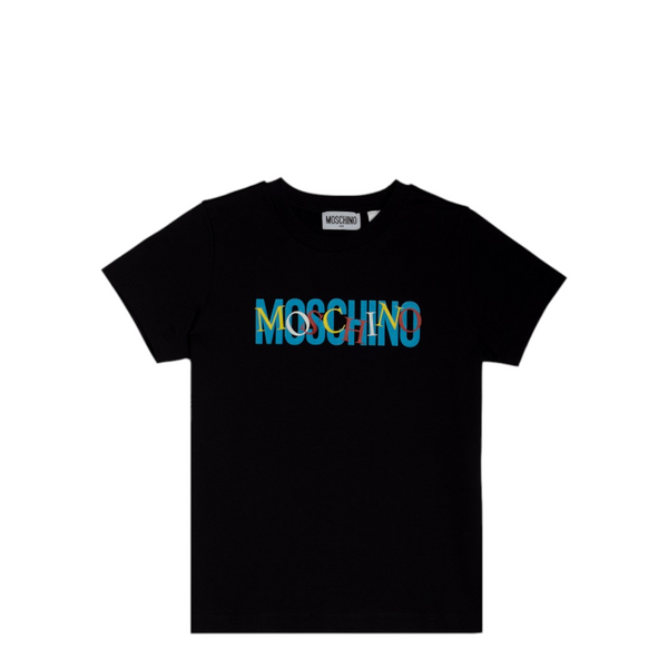 Moschino Kids Multicolor Double Logo T-Shirt