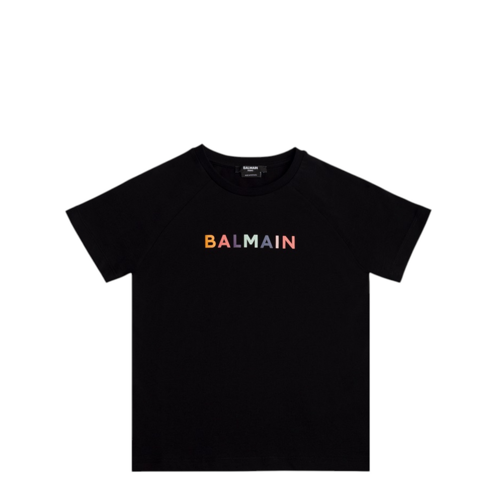 Balmain Kids Multicolored Logo T-Shirt