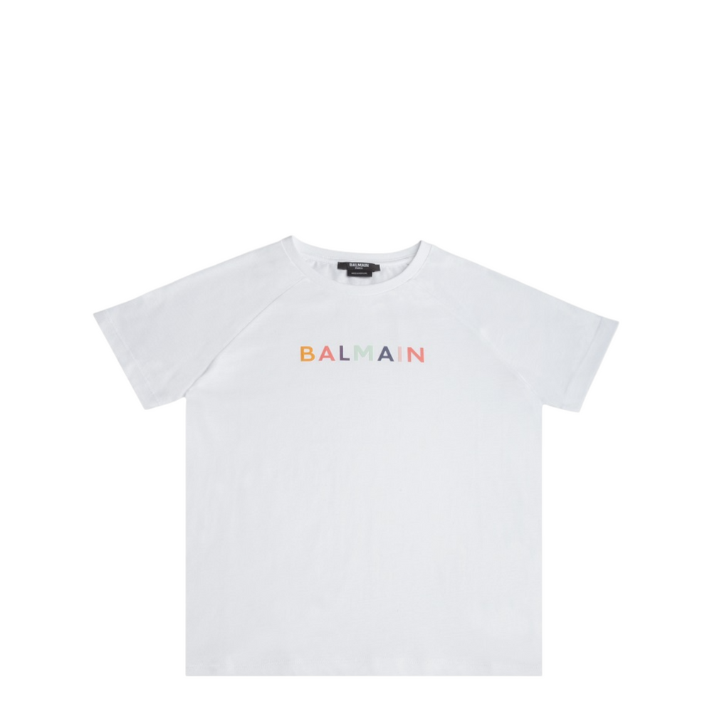 Balmain Kids Multicolored Logo T-Shirt