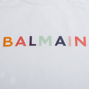 Balmain Kids Multicolored Logo T-Shirt
