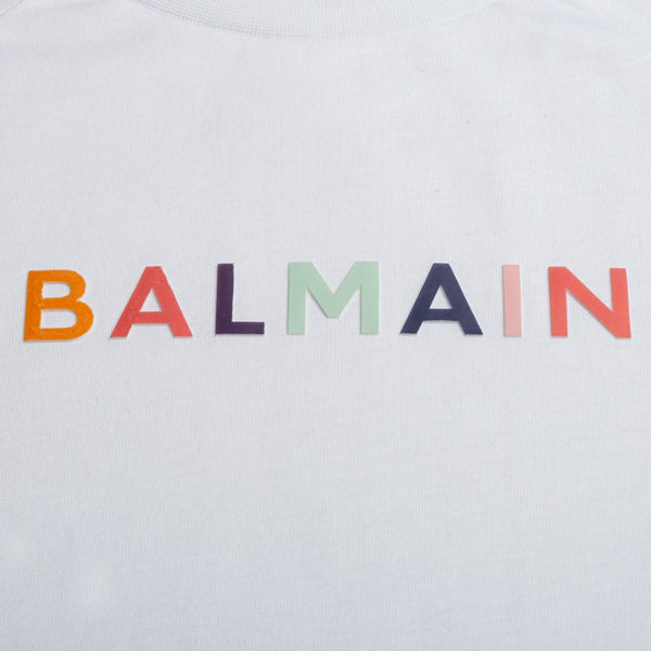 Balmain Kids Multicolored Logo T-Shirt