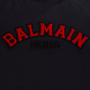Balmain Kid's Chenille Logo Varsity T-Shirt