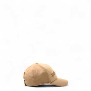 Lanvin Kids Logo Patch Wool Blend Baseball Cap