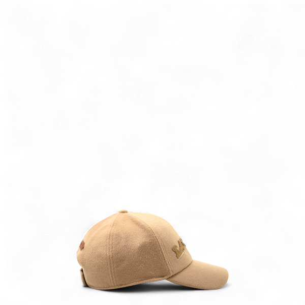 Lanvin Kids Logo Patch Wool Blend Baseball Cap