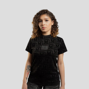 MDB Couture Women's Woven Monogram T-Shirt