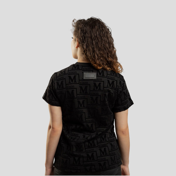 MDB Couture Women's Woven Monogram T-Shirt