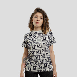 MDB Couture Women's Woven Monogram T-Shirt