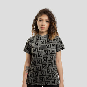 MDB Couture Women's Woven Monogram T-Shirt