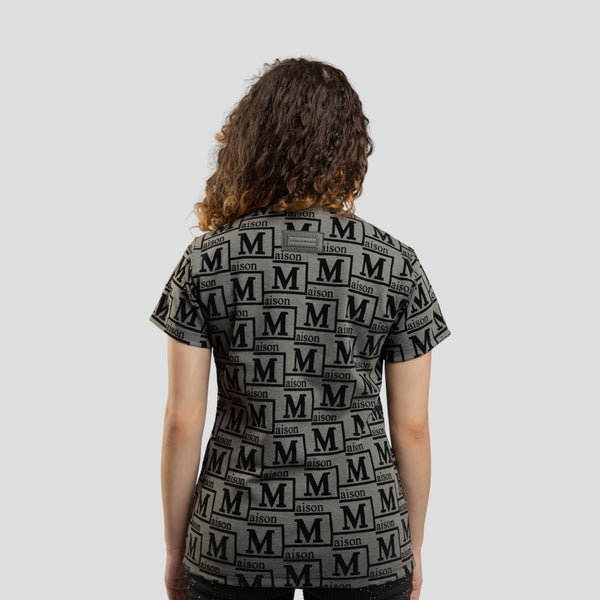 MDB Couture Women's Woven Monogram T-Shirt