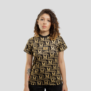 MDB Couture Women's Metallic Monogram T-Shirt