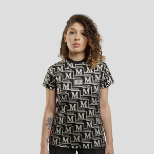 MDB Couture Women's Metallic Monogram T-Shirt