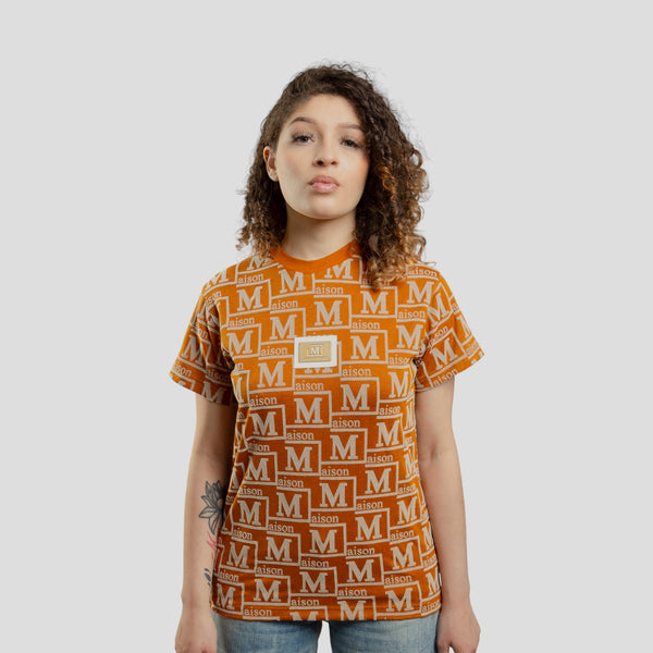 MDB Couture Women's Woven Monogram T-Shirt