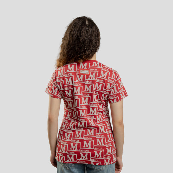 MDB Couture Women's Woven Monogram T-Shirt