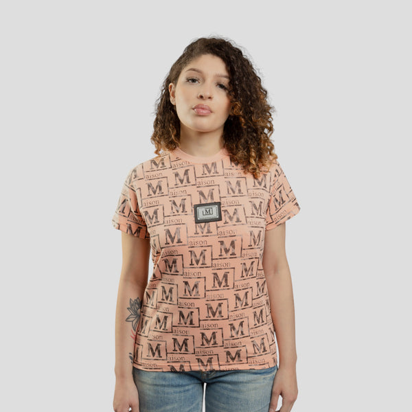 MDB Couture Women's Textured Monogram T-Shirt