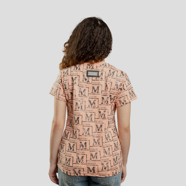 MDB Couture Women's Textured Monogram T-Shirt