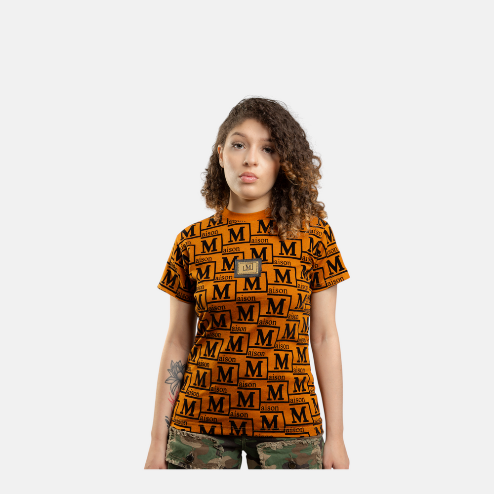 MDB Couture Women's Woven Monogram T-Shirt