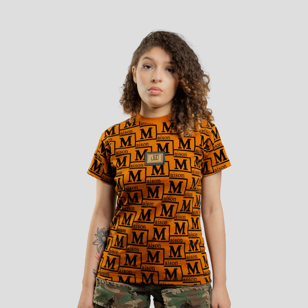 MDB Couture Women's Woven Monogram T-Shirt