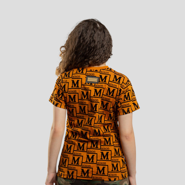 MDB Couture Women's Woven Monogram T-Shirt